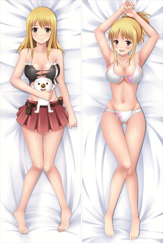 Fairy Tail Lucy Heartfilia Anime Dakimakura Japanese Pillow Cover image 0