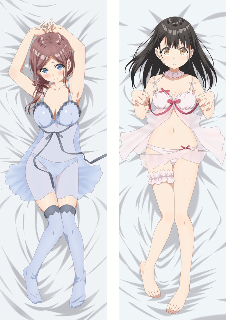 One Room Yui Hanasaka & Moka Aoshima Body Pillow Cover image 0