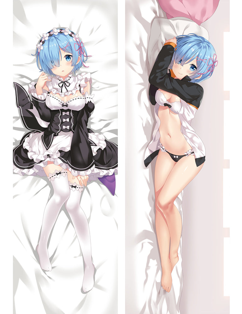 Re:Zero Rem Anime Dakimakura Pillow Cover image 0
