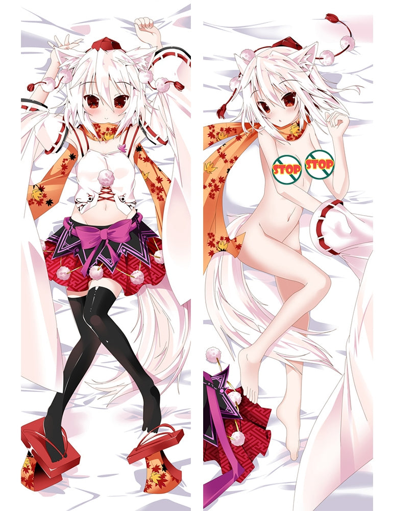 Touhou Project Inubashiri Momiji Anime Dakimakura Pillow Case image 0