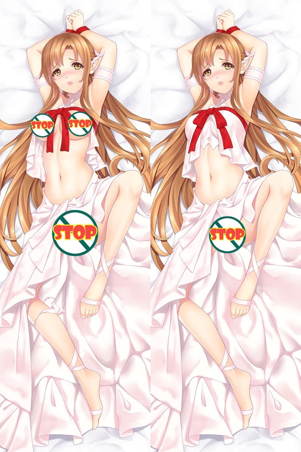 Sword Art Online Yuuki Asuna Anime Dakimakura Pillow Case image 0