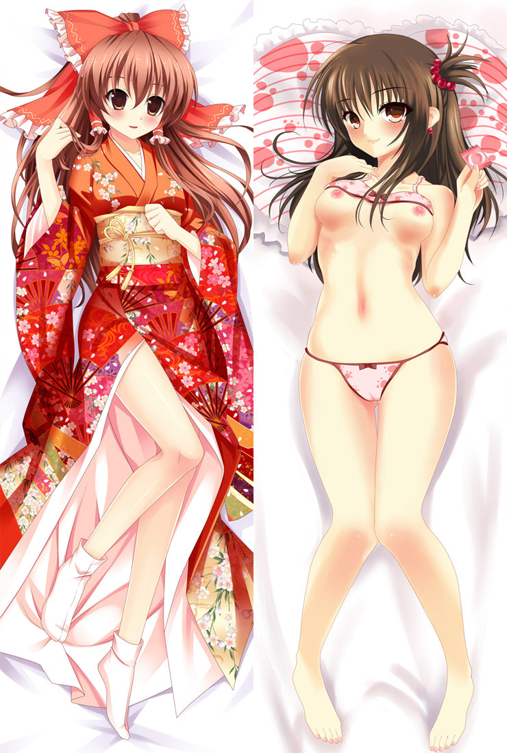 Touhou Project Reimu Hakurei Anime Dakimakura home decorative Pillow Case Cover image 0