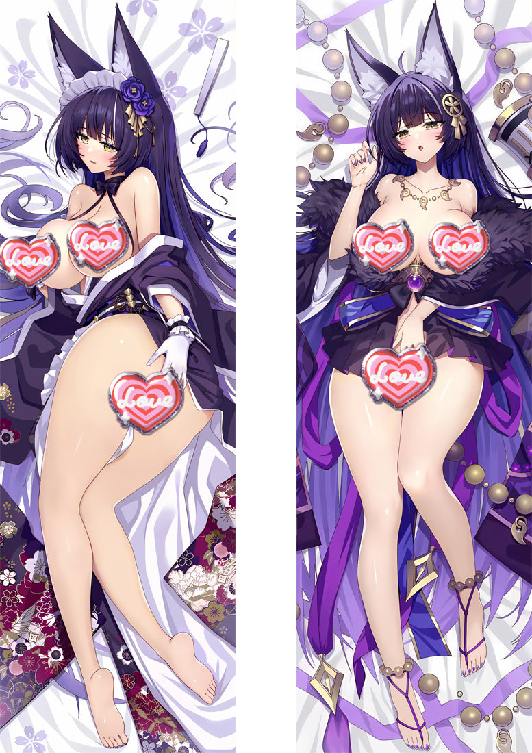 Azur Lane IJN Musashi with Double Sides Zipper to make love Anime Dakimakura Pillow Case image 0