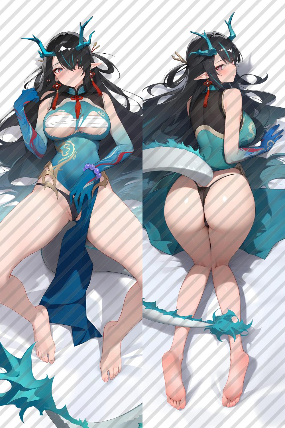 Arknights Dusk Anime Dakimakura Sexy Body Pillow Cover image 0