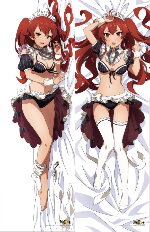 Mushoku Tensei Eris Maid Anime Dakimakura Body Pillow Cover image 0