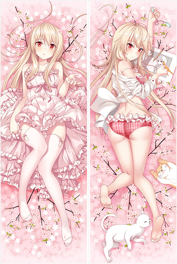 The Pet Girl Of Sakurasou Mashiro Shiina Anime Dakimakura Body Pillow Cover image 0