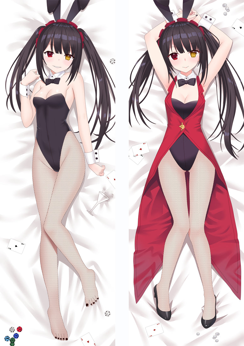 Date A Live Nightmare Tokisaki Kurumi Anime Dakimakura Pillow Cover image 0