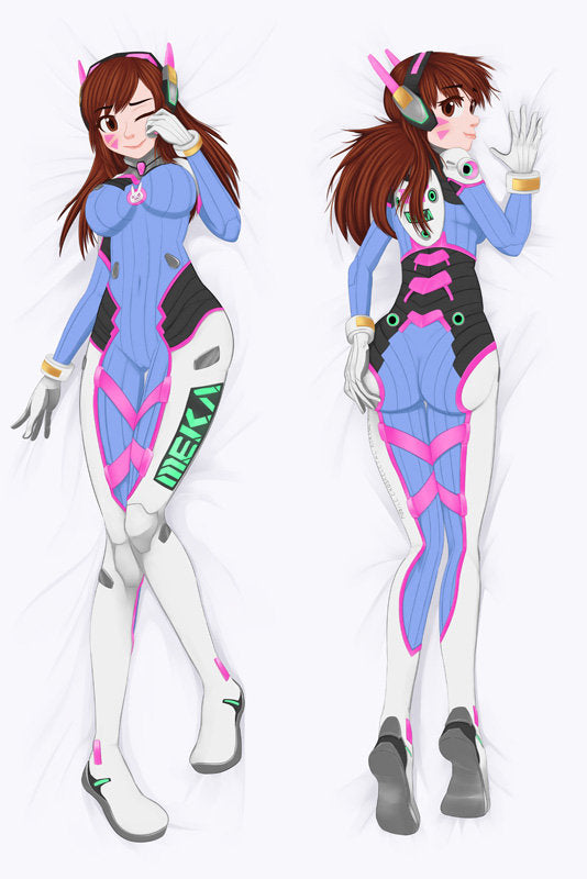Overwatch D.Va Anime Dakimakura Pillow Cover image 0