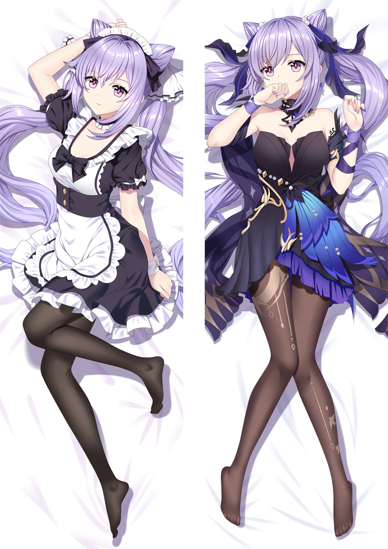 Genshin Impact Keqing Anime Dakimakura Body Pillow Covers image 0