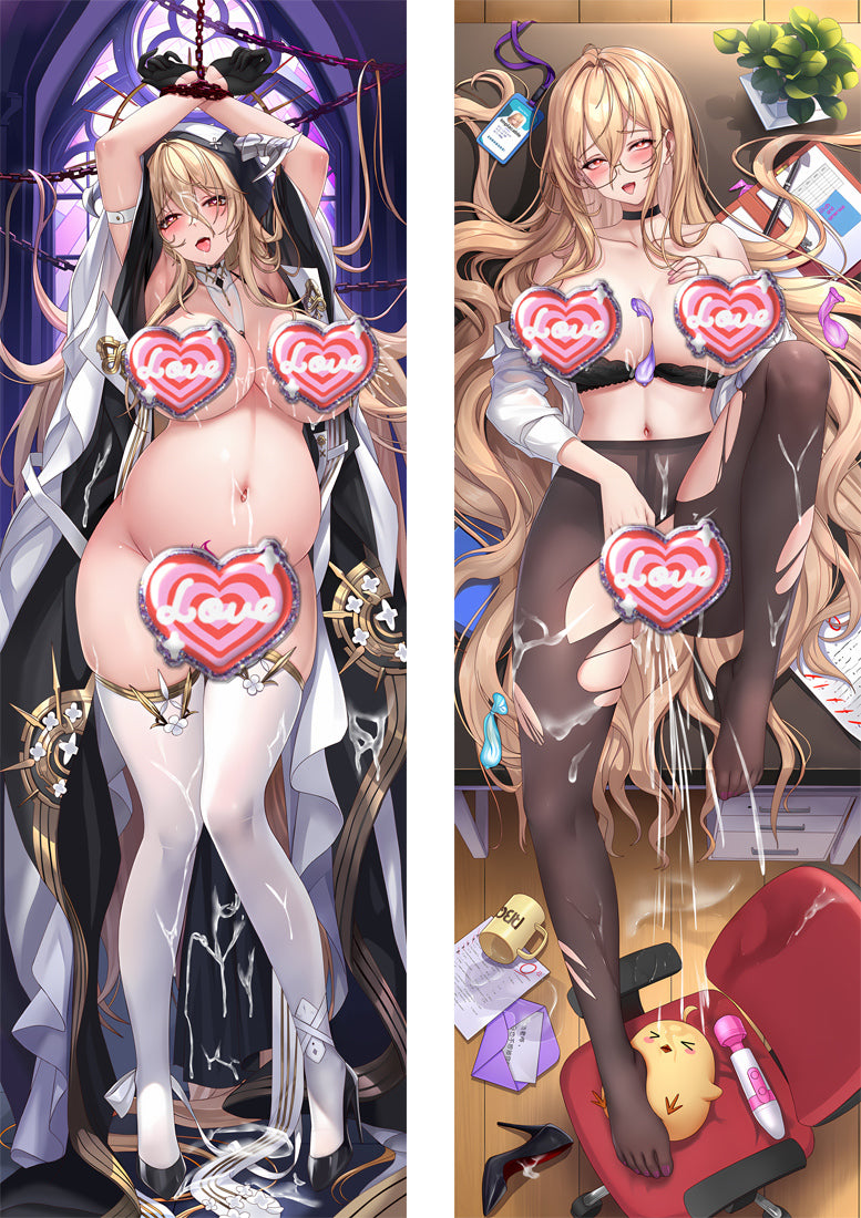 Azur Lane HMS Implacable with Double Sides Zipper to make love Anime Dakimakura Pillow Case image 0
