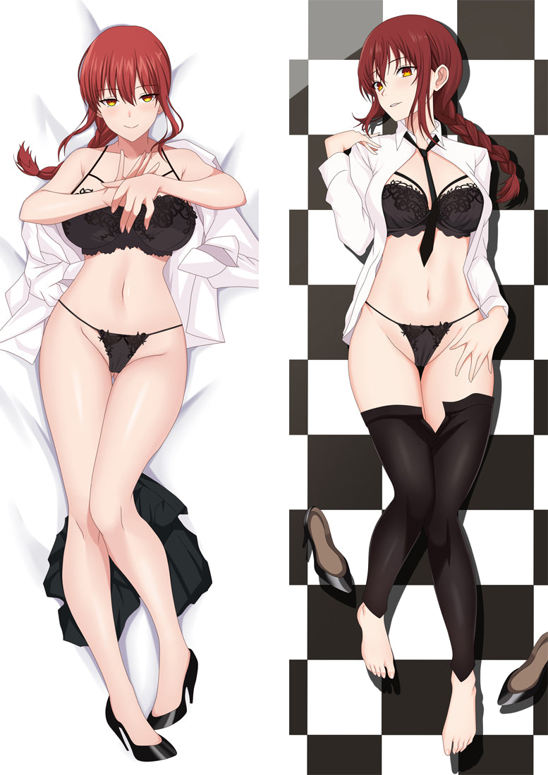 Makima Chainsaw Man Anime Dakimakura Body Pillow Cover image 0