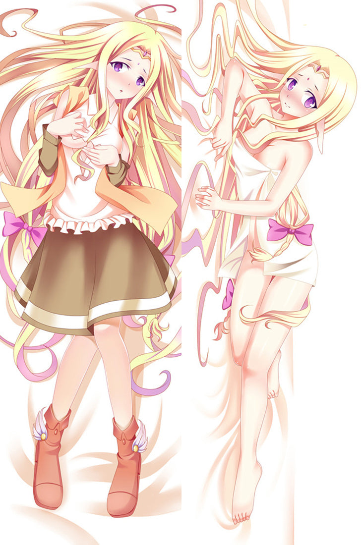 NO GAME NO LIFE Shiro Anime Dakimakura Pillow Cover image 0