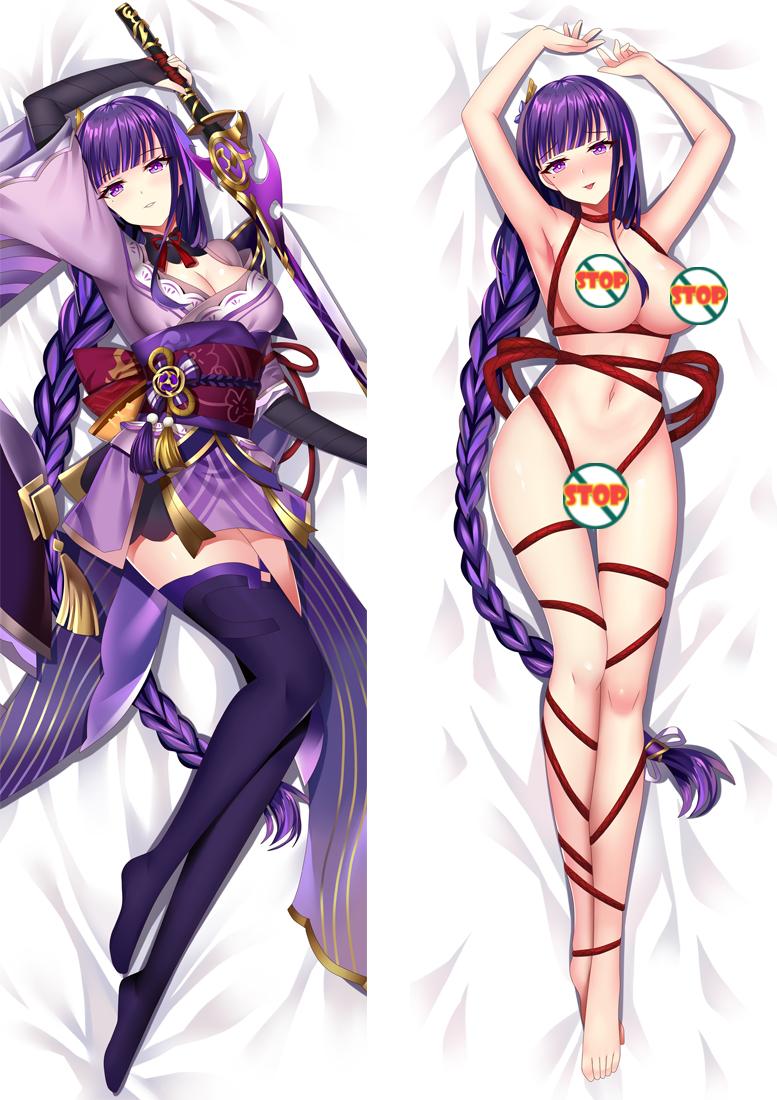 Raiden Shogun Baal Genshin Impact Body Pillow Cover image 0