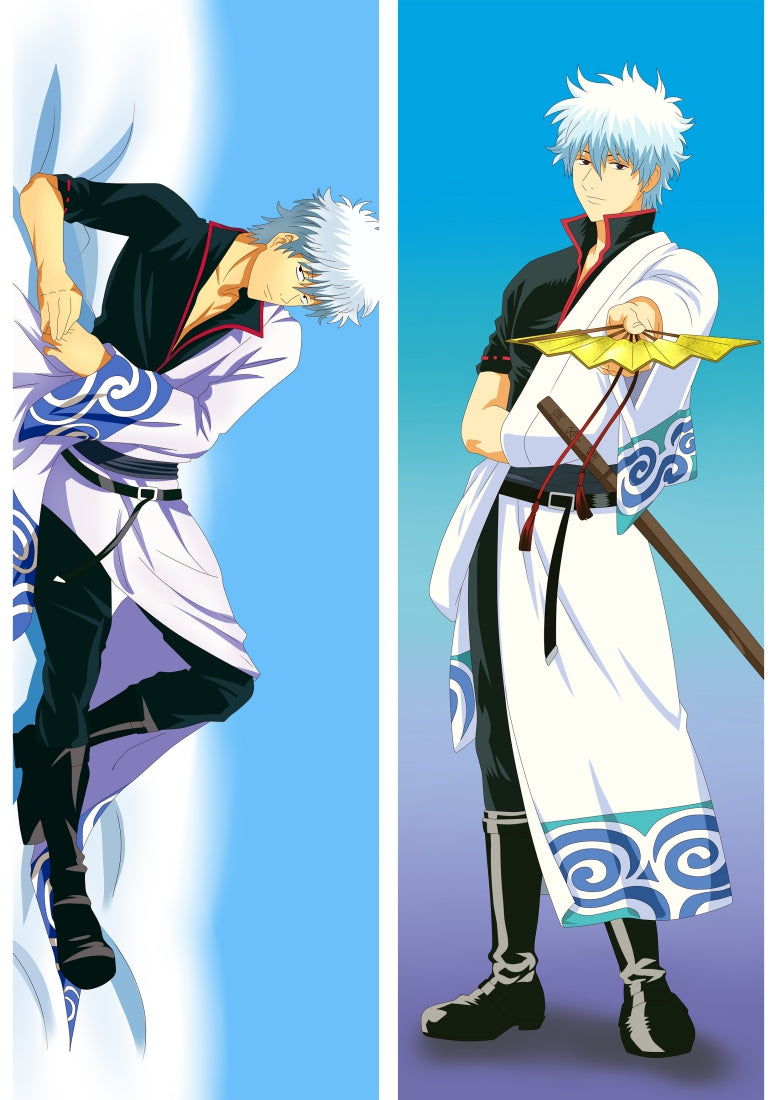 Gin Tama Sakata Gintoki BL Male Anime Dakimakura Pillow Cover image 0