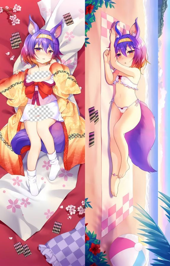 No Game No Life Izuna Hatsuse Anime Dakimakura Naked Body Pillow Cover image 0