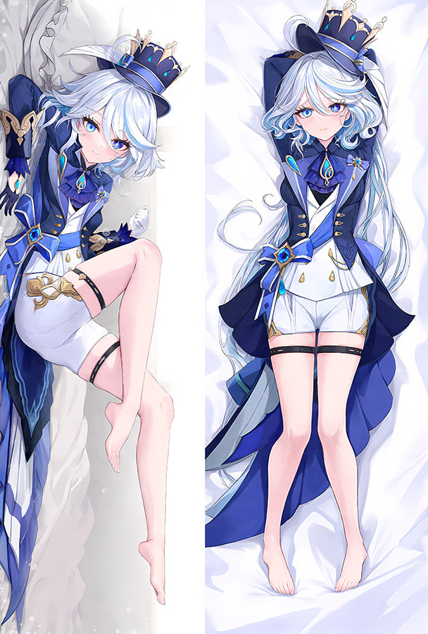 Genshin Impact Focalors Anime Dakimakura Girl Body Pillow Cover image 0