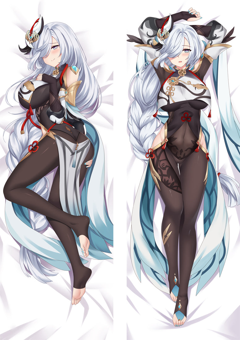 Shenhe Dakimakura Anime Body Pillow Cover Genshin Impact image 0