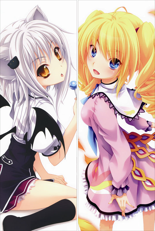 High School DxD Asia Argento + Koneko Toujou Anime Dakimakura Body Pillow Cover image 0
