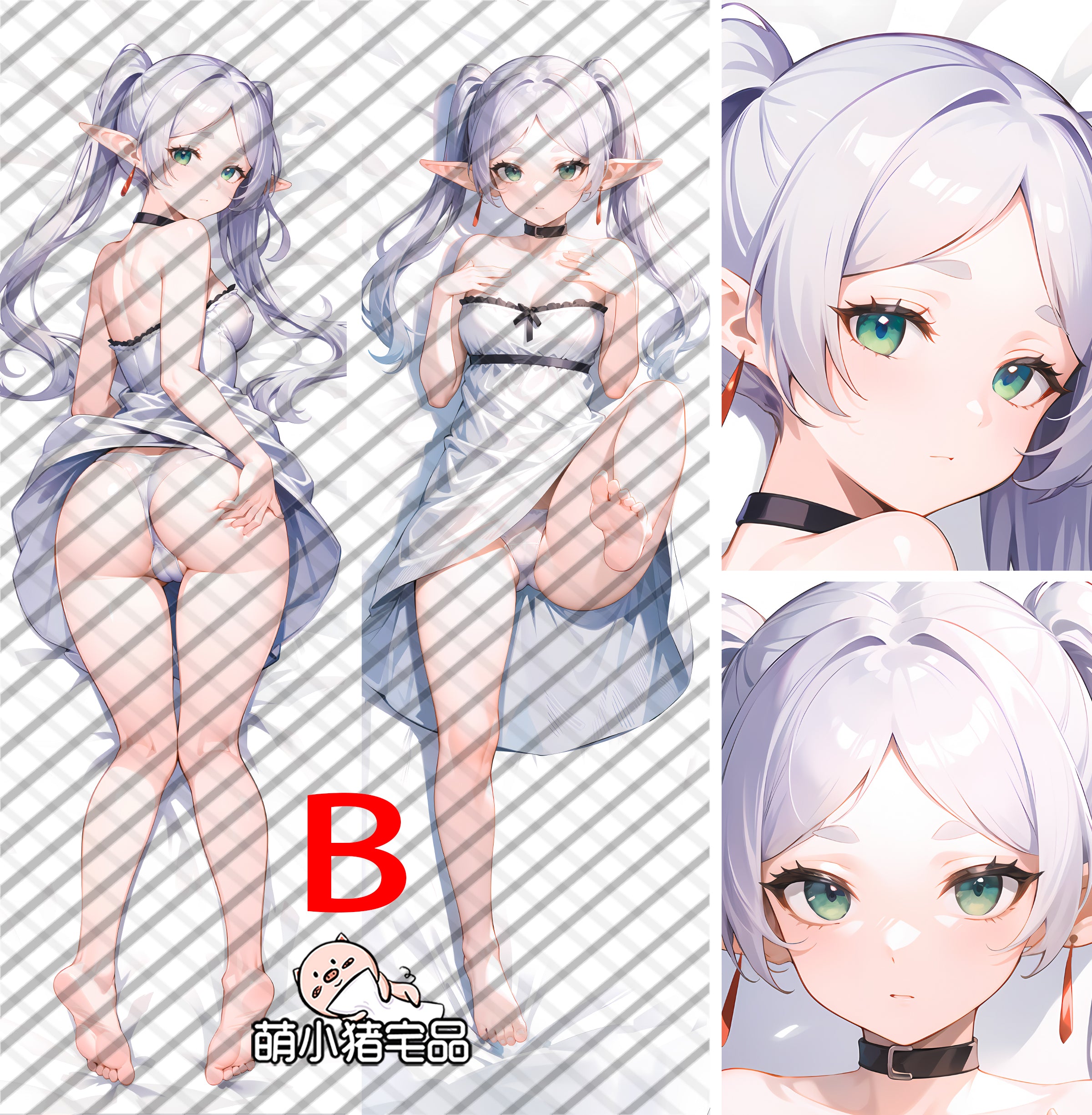 Frieren: Beyond Journey's End Frieren Anime Dakimakura Pillow Cover image 0