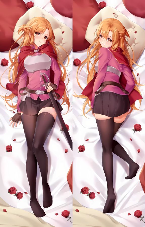 Sword Art Online Asuna Anime Dakimakura Girl Body Pillow Cover image 0