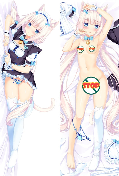 Nekopara Vanilla Artist Sayori Anime Dakimakura Body Pillow Cover image 0