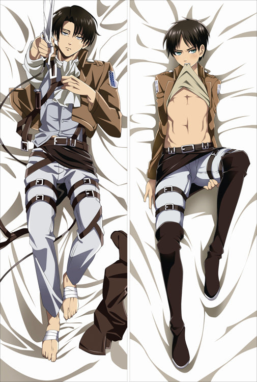 Attack on Titan Levi Ackerman Anime Dakimakura Body Pillow Cover image 0