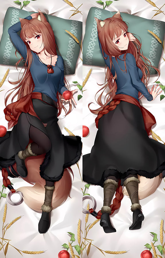 Spice and Wolf Holo Anime Dakimakura Body Pillow Cover image 0