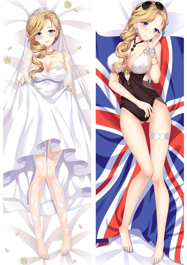Azur Lane HMS Hood Anime Dakimakura Pillow Cover image 0