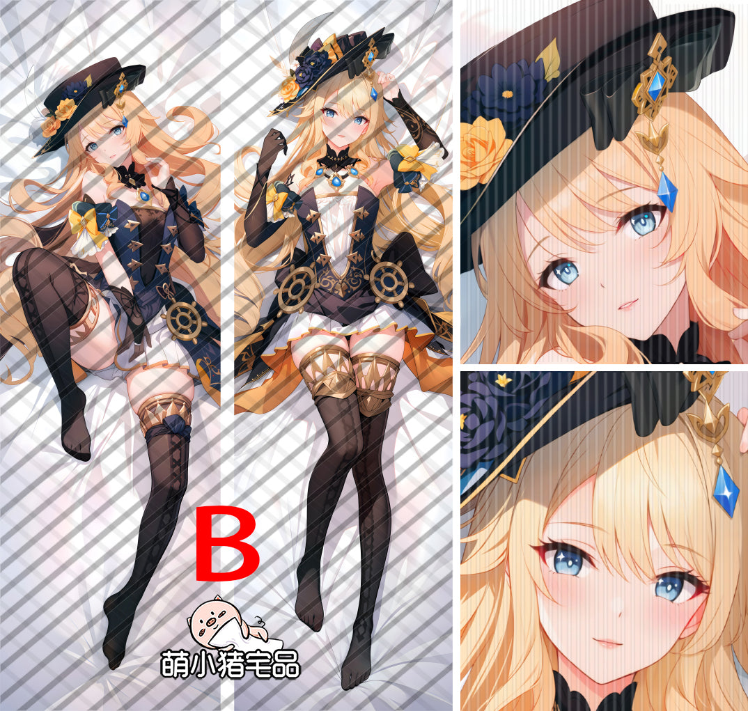 Genshin Impact Navia Anime Dakimakura Pillow Cover image 0