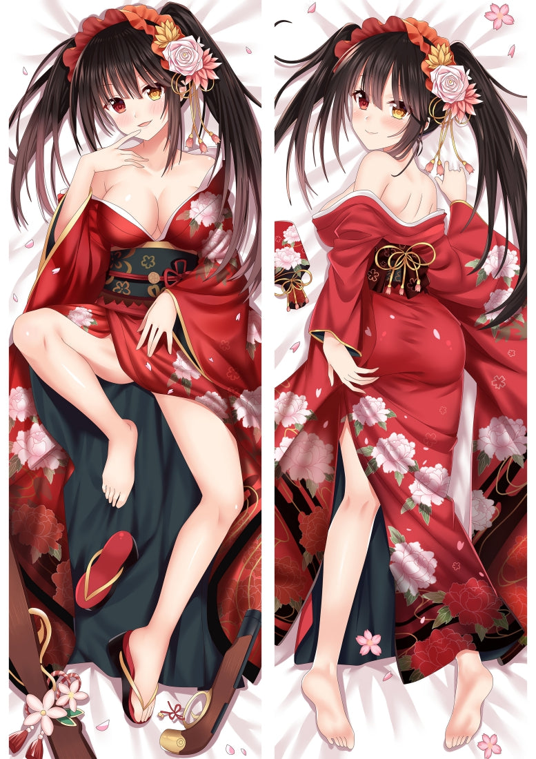 Date A Live Nightmare Tokisaki Kurumi Anime Dakimakura Pillow Cover image 0
