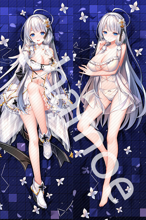 Azur Lane Illustrious Anime Dakimakura Sexy Pillow Cover image 0
