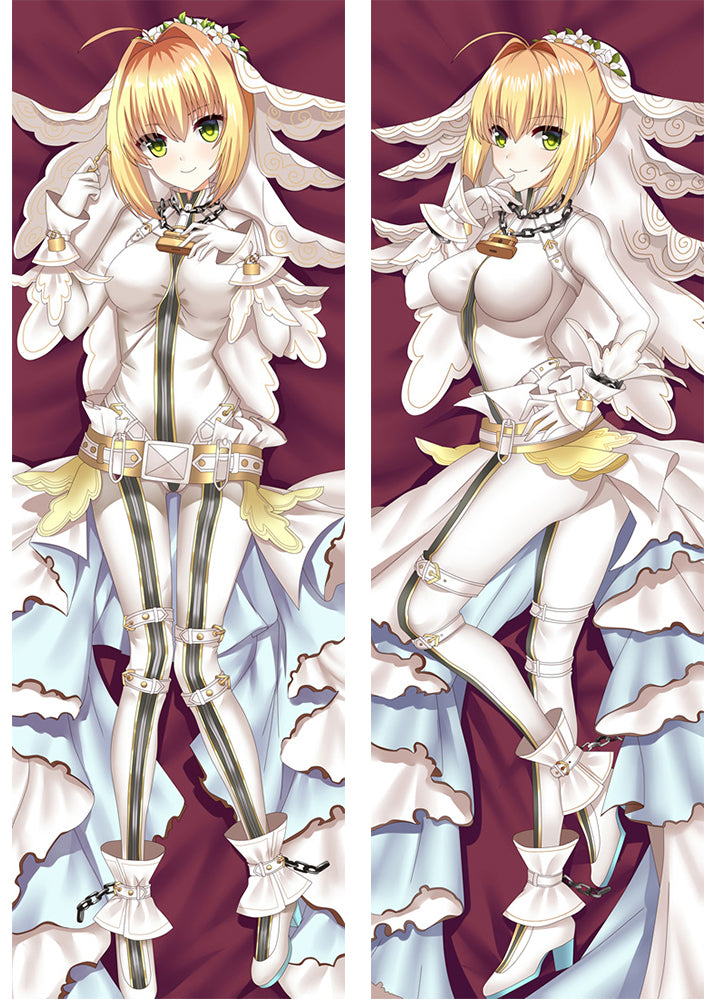 New Fate/EXTRA Dakimakura Nero Claudius Caesar Augustus Germanicus Anime Girl Body Pillow Case Covers image 0
