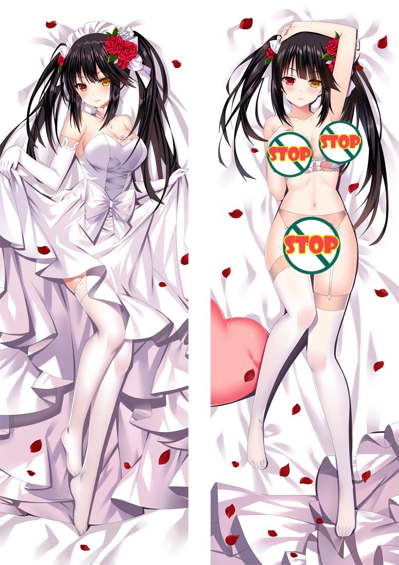 Date A Live Tokisaki Kurumi Anime Dakimakura Naked Pillow Cover image 0
