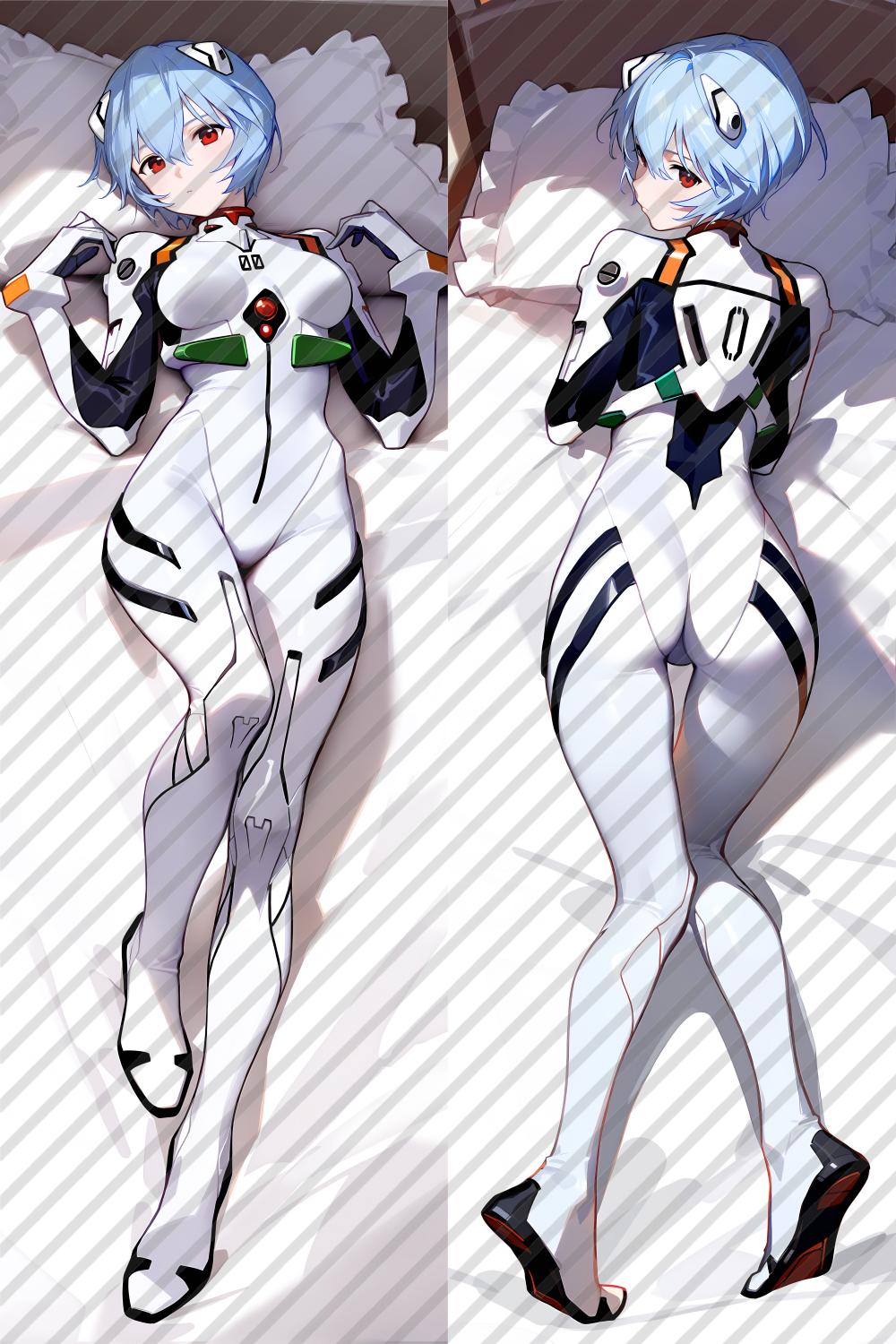 Neon Genesis Evangelion Rei Ayanami Anime Dakimakura Body Pillow Cover image 0