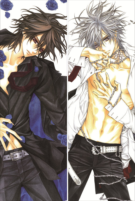 Vampire Knight Kaname Kuran + Zero Kiryuu Anime Dakimakura Anime Dakimakura Body Pillow Case image 0