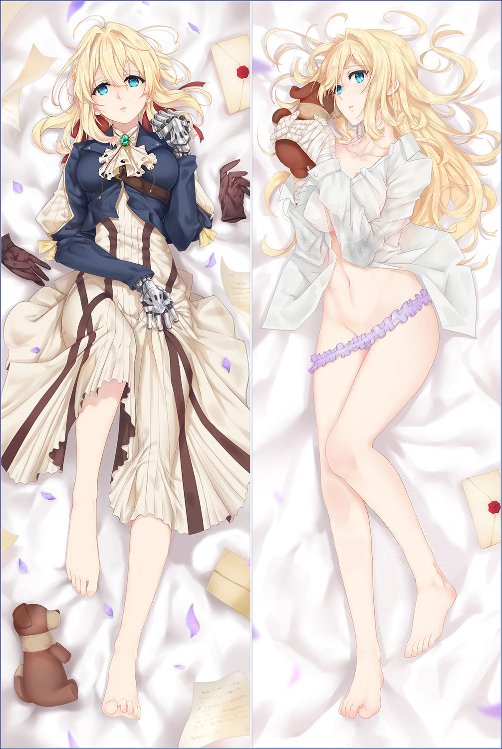 Violet Evergarden Anime Dakimakura Pillow Cover image 0