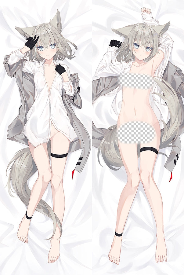 Virtual Youtuber Shirakami Fubuki Anime Dakimakura Girl Body Pillow Cover image 0