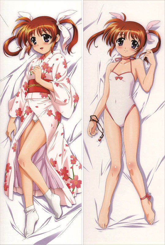 Magical Girl Lyrical Nanoha Nanoha Takamachi Anime Dakimakura Body Pillow Cover image 0