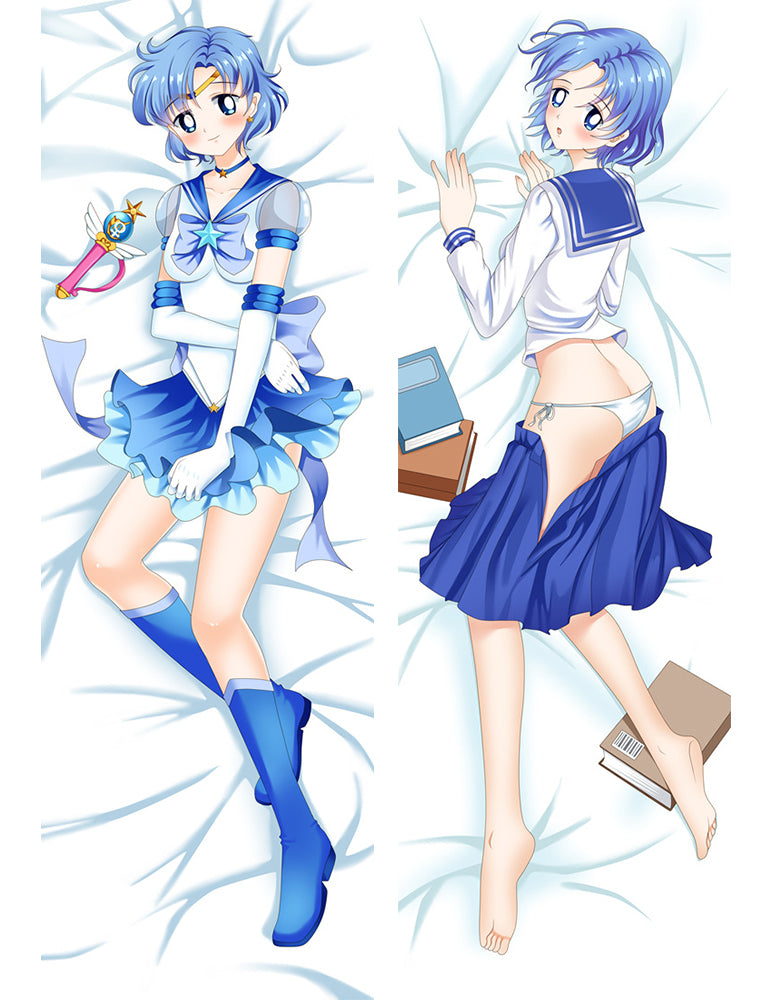 Sailor Moon Ami Mizuno Anime Dakimakura Hugging Pillow Cover image 0