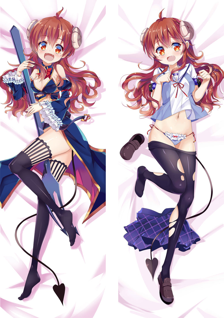 The Demon Girl Next Door Shadow Mistress Shamiko Anime Dakimakura Pillow Cover image 0