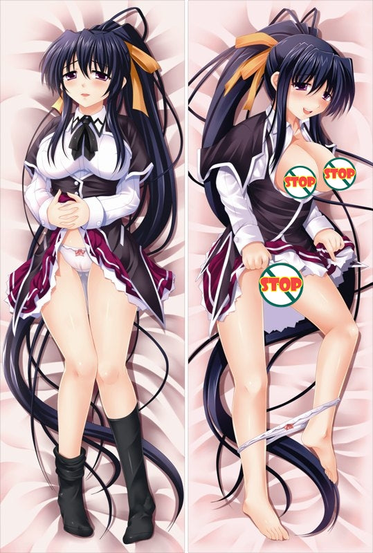 High School DxD Akeno Himejima with Double Sides Zipper to make love Anime Dakimakura Pillow Case image 0