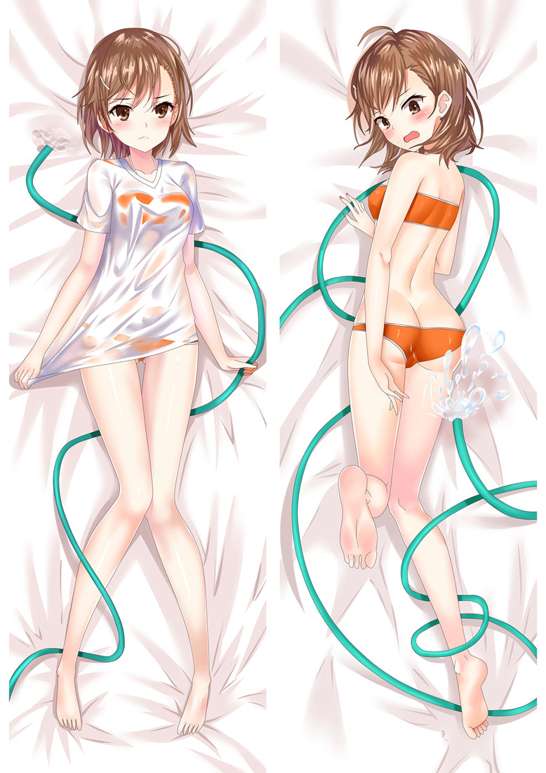 A Certain Scientific Railgun Mikoto Misaka Anime Dakimakura Pillow Cover image 0