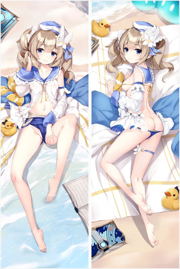Genshin Impact Barbara Anime Dakimakura Body Pillow Cover image 0