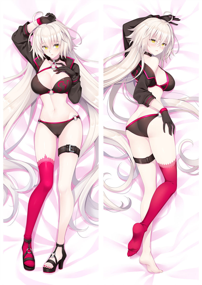 Fate/Grand Order Jeanne d'Arc(Alter) with sword Anime Dakimakura Pillow Cover image 0
