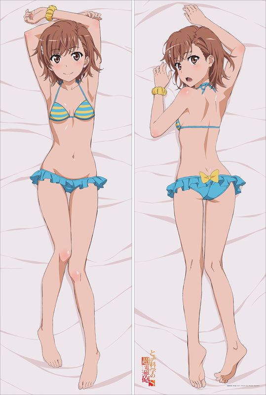 A Certain Scientific Railgun Misaka Mikoto with Double Sides Zipper to make love Anime Dakimakura Pillow Case image 0