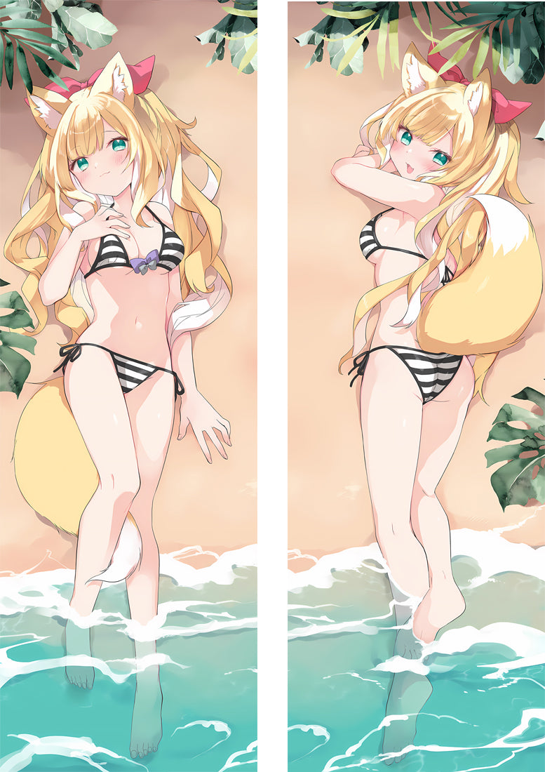 Virtual Youtuber Fuwafuwa-chan Anime Dakimakura Body Pillow Cover image 0