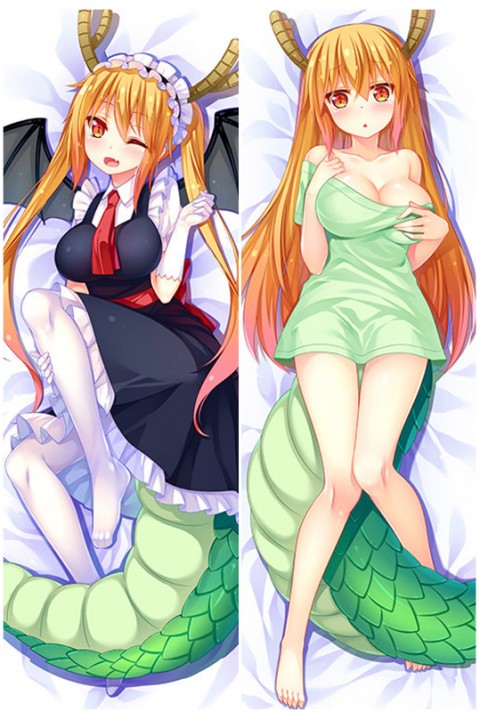 Miss Kobayashis Dragon Maid Tohru Anime Dakimakura Body Pillow Case image 0