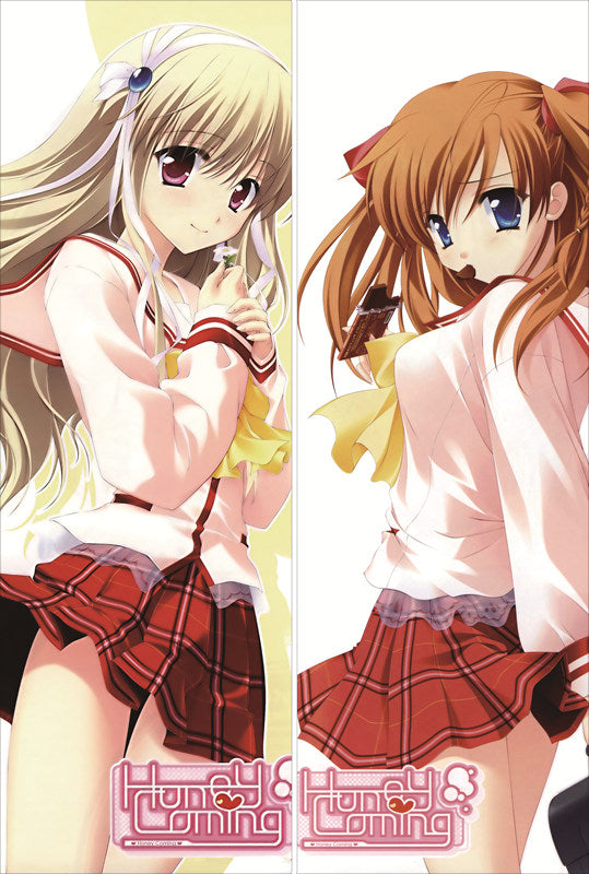 Honey Coming: Sweet Love Lesson Asahi Kamijo + Clarissa Satsuki Maezono Anime Dakimakura Body Pillow Cover image 0