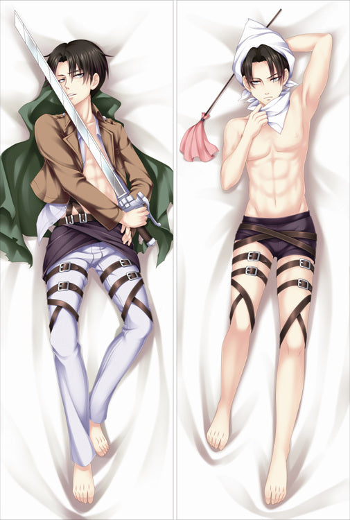 Attack on Titan Levi Rivaille Anime Dakimakura Hugging Pillow Case image 0