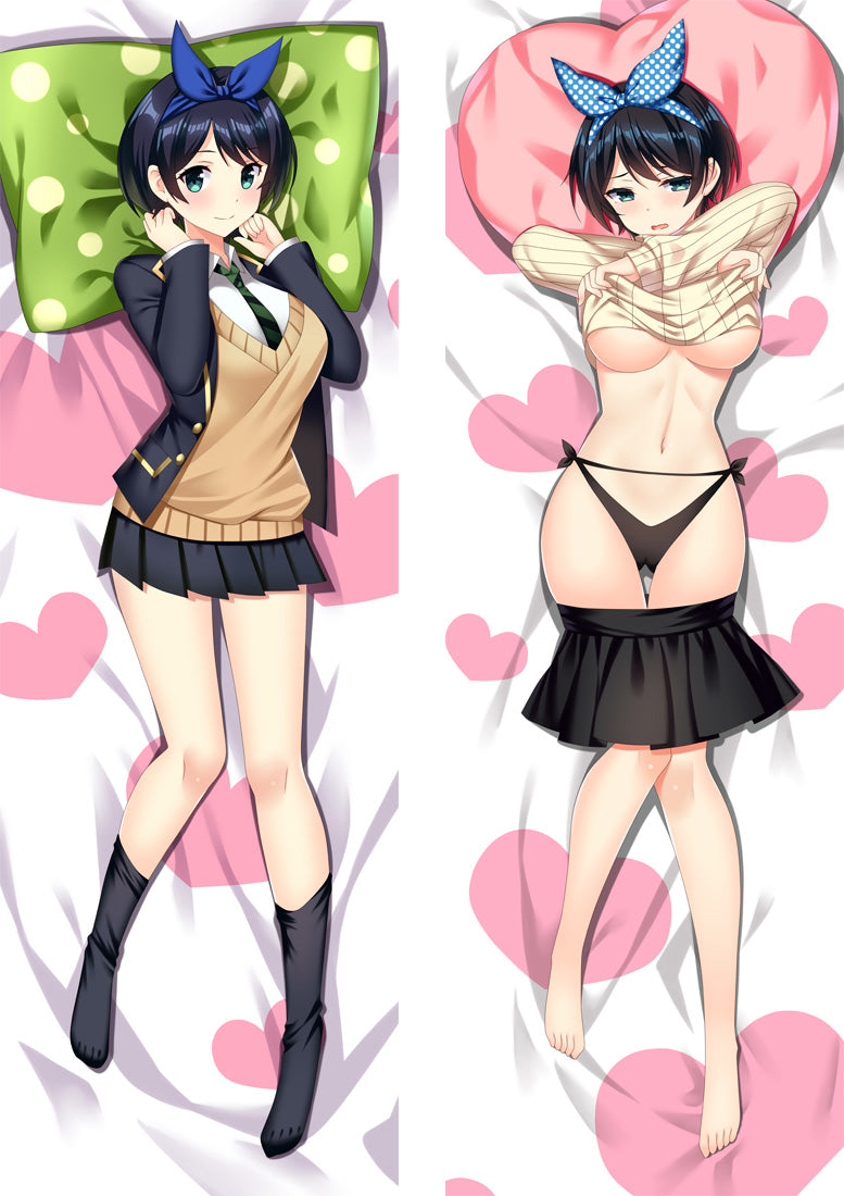 Kanojo, Okarishimasu Sarashina Ruka Anime Dakimakura Pillow Cover image 0